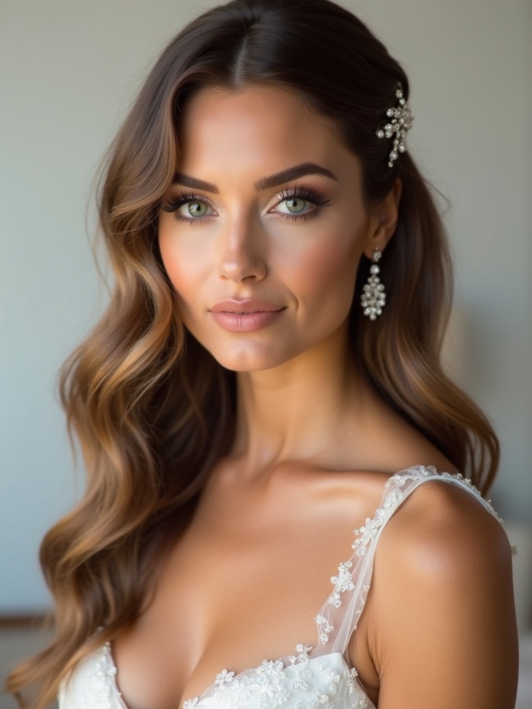 glamorous half up hairstyle tips