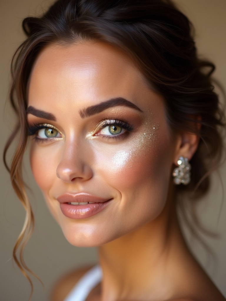 glamorous shimmer and metallics