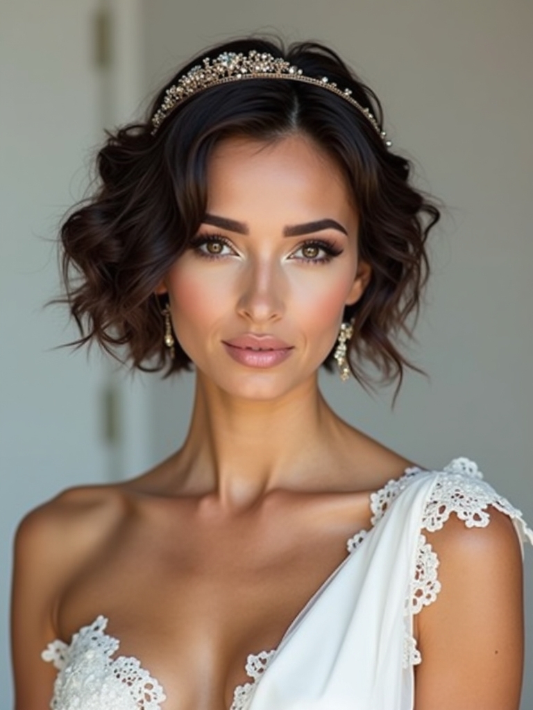 glamorous wedding hairstyle accessories