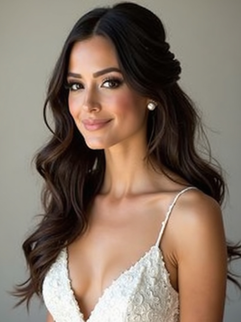 glossy half up hairstyles tips
