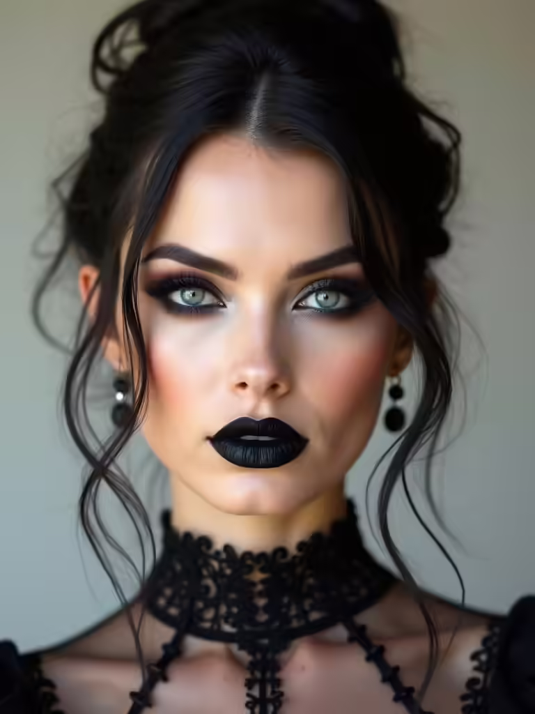 goth wedding dark lip colors