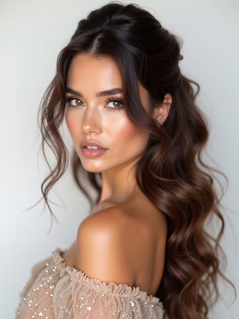 half up half down hairstyles