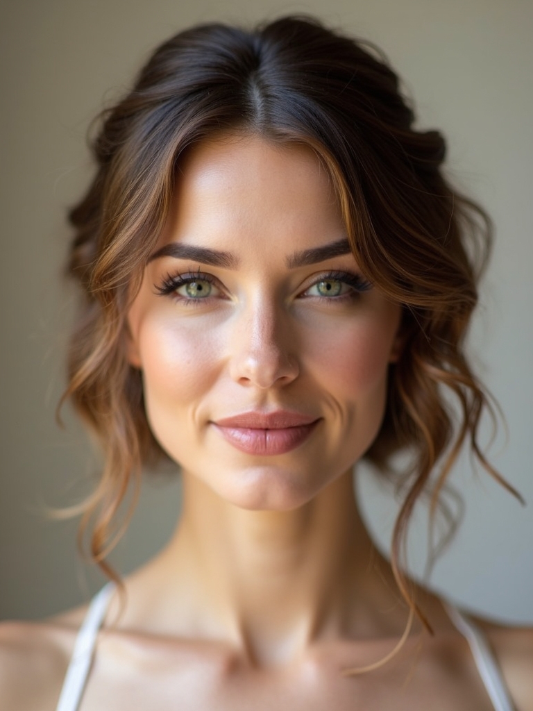 half up twisted bob style