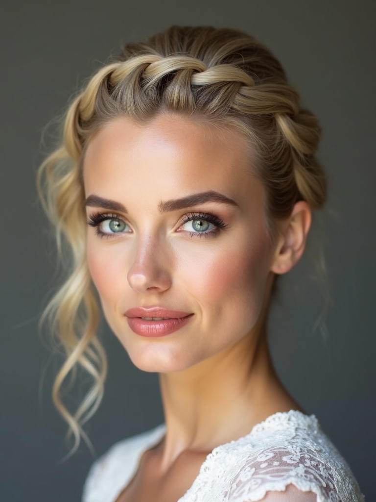 hidden crown braid elegance