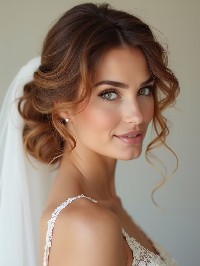 high volume bridal hairstyle elegance