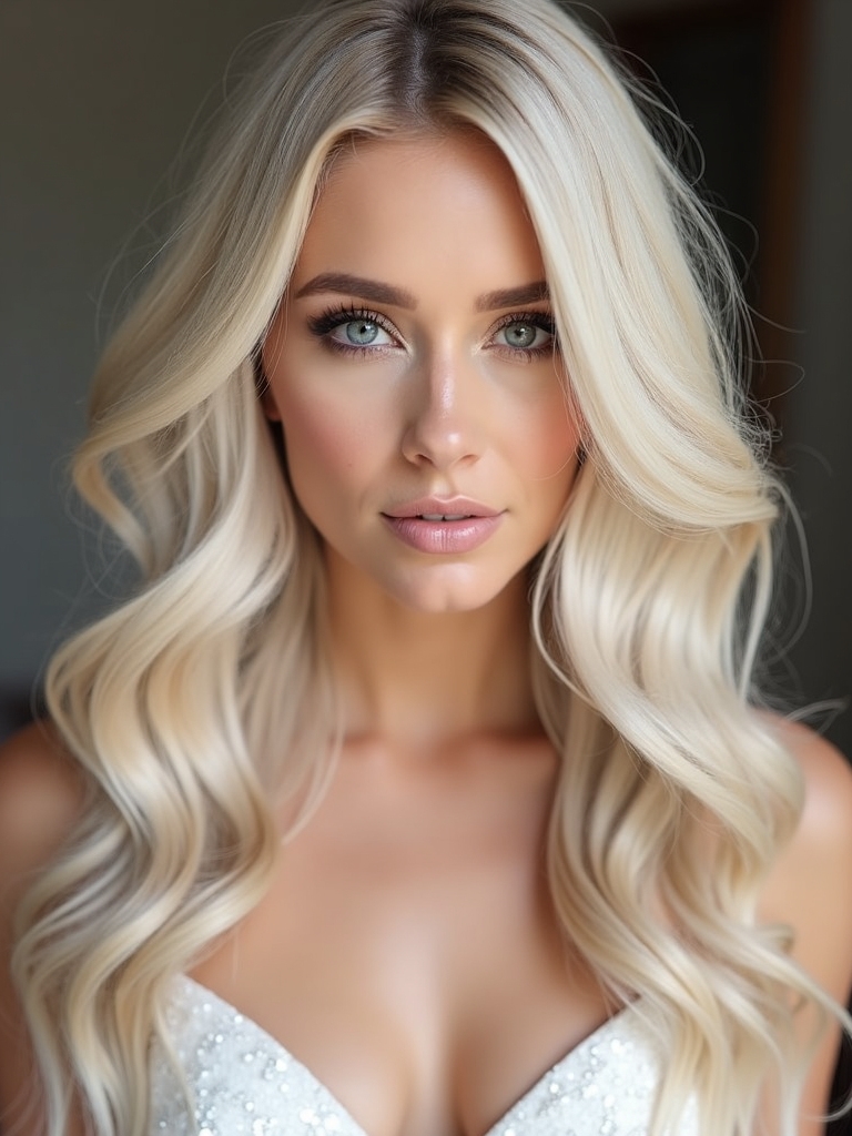 icy high shine bridal highlights