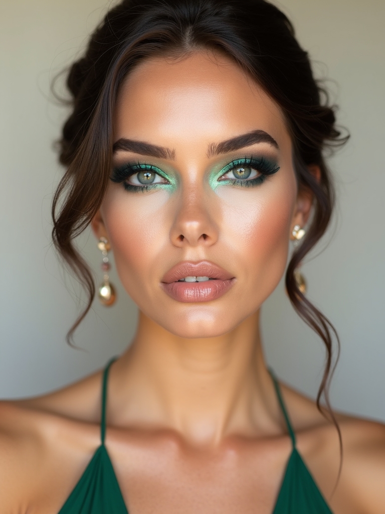 jewel toned bridal makeup elegance