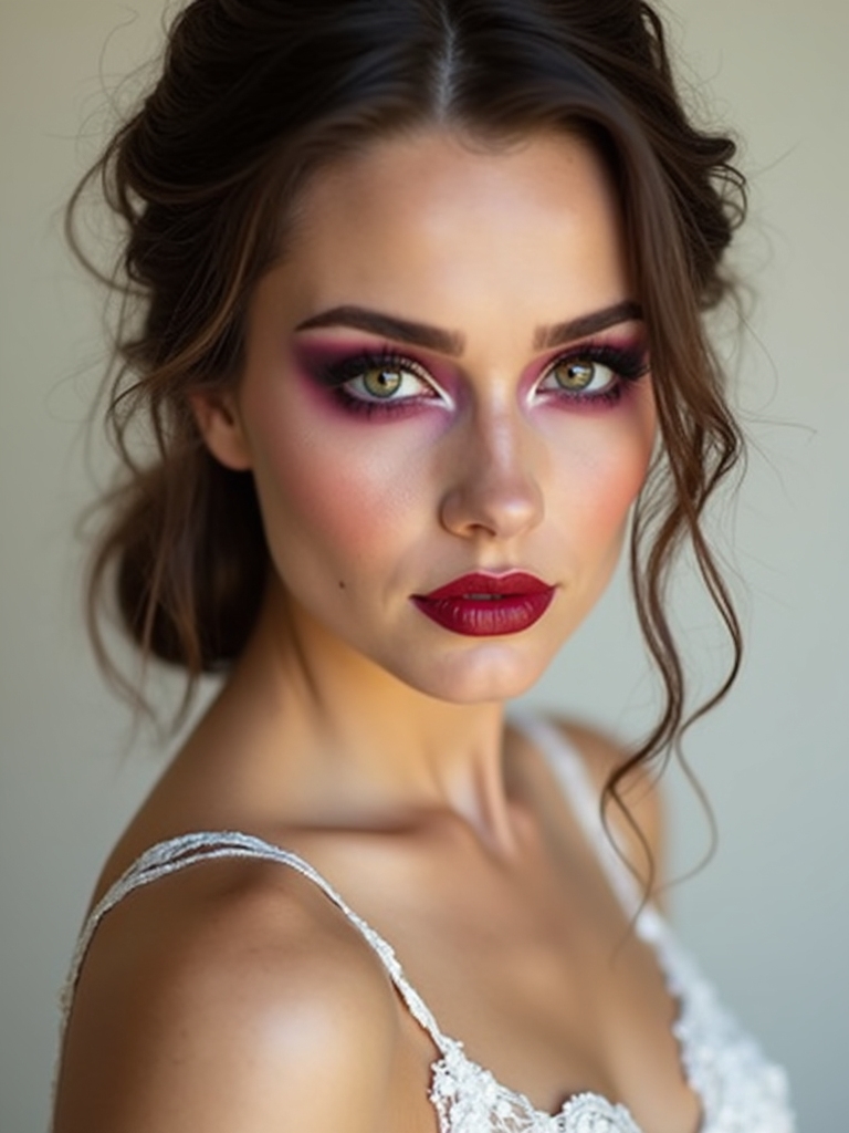 jewel toned haunted glam eyes