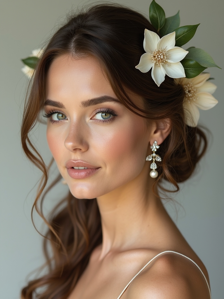leafy frames and blooms