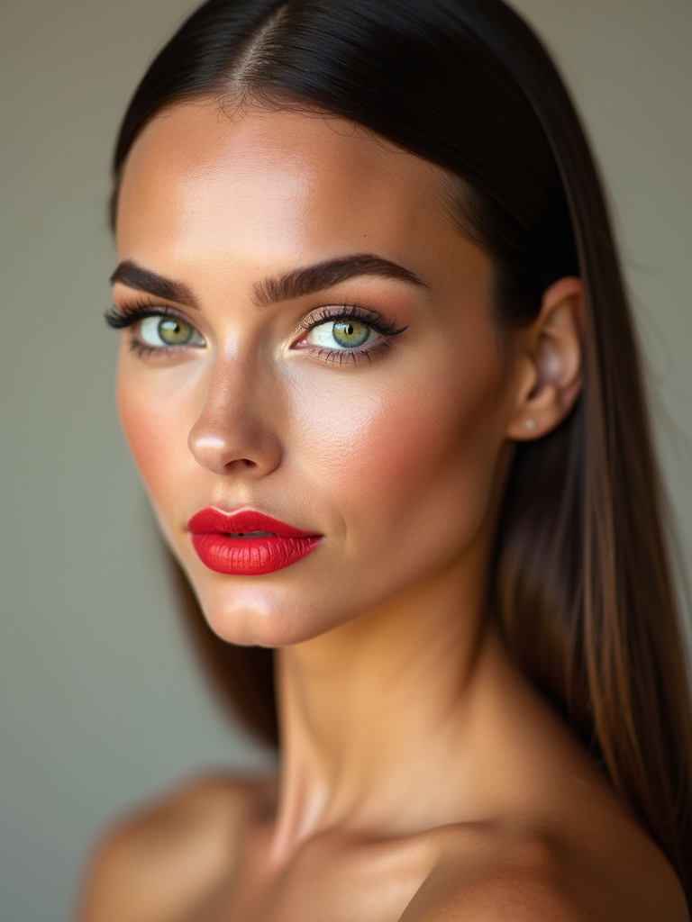 lip colors enhance green eyes