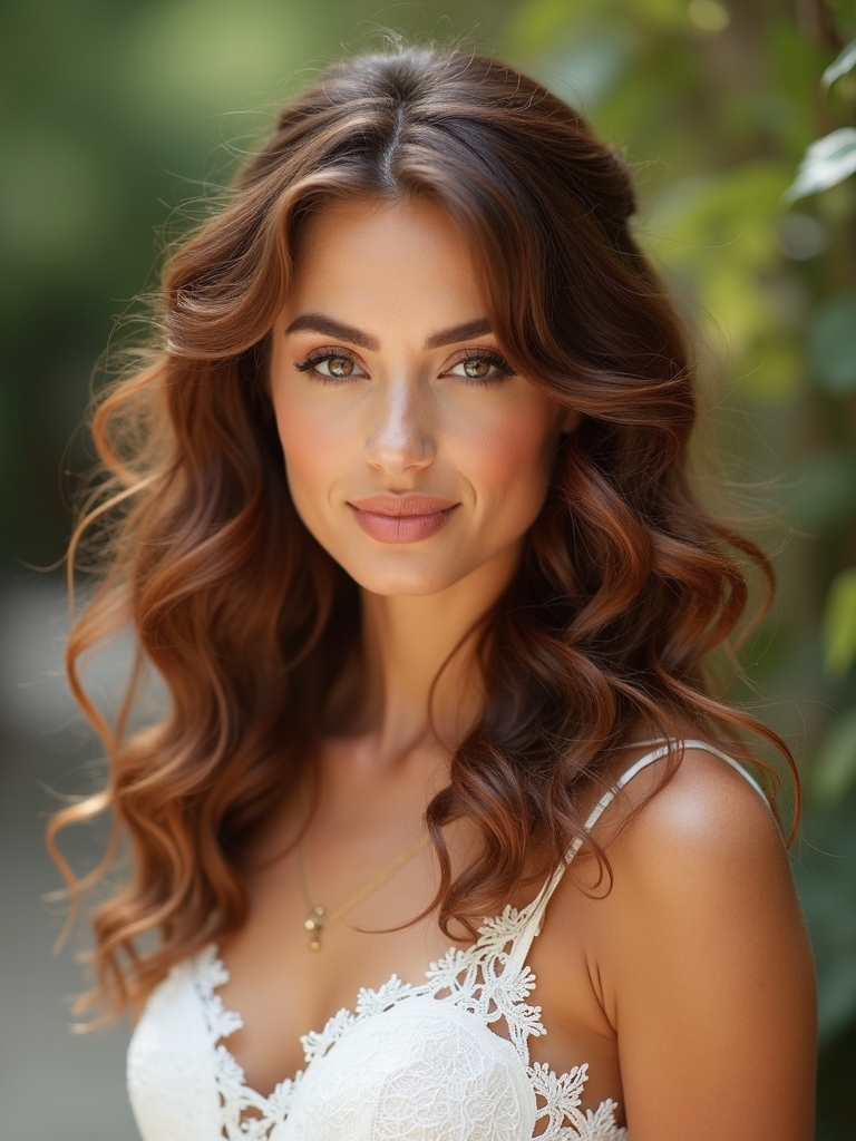 loose romantic garden waves