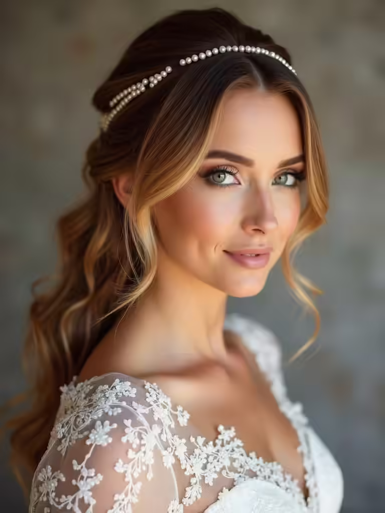 luxe engagement hairstyles for brides