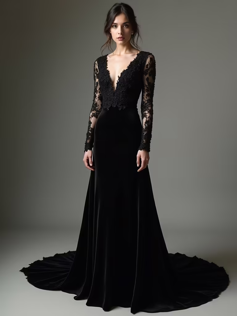 luxurious dark fabric choices