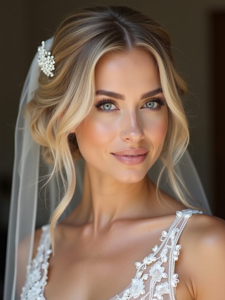 medium length wedding hairstyles