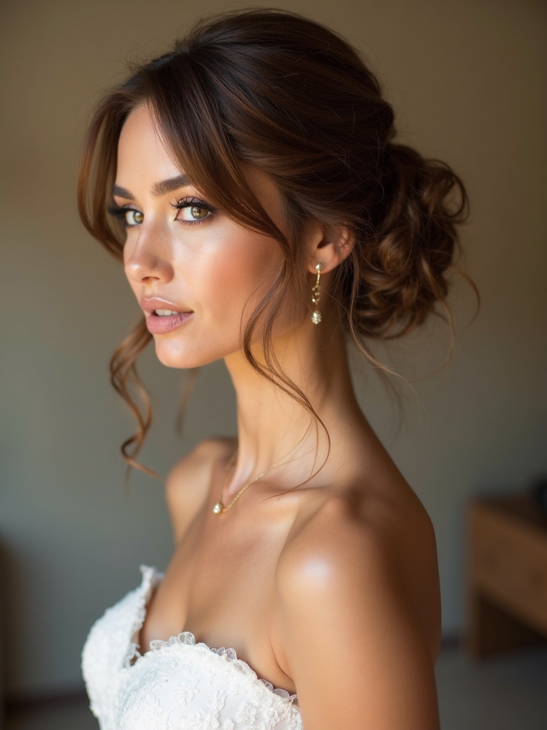 modern chignons with elegance
