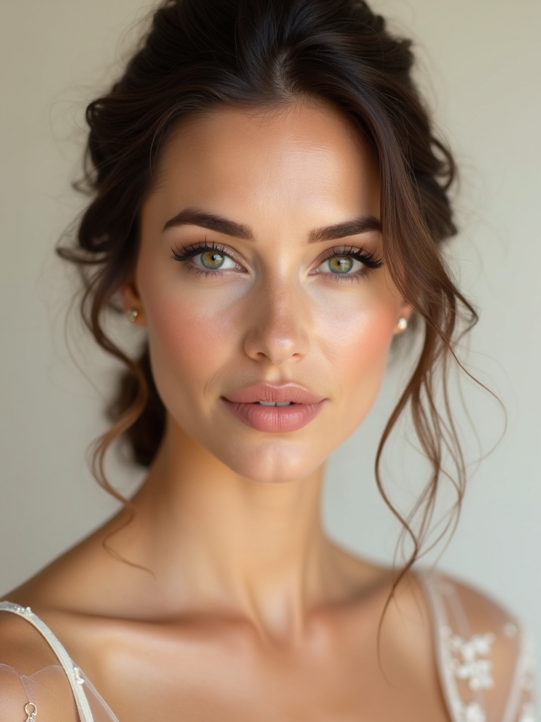 modern fresh bridal makeup