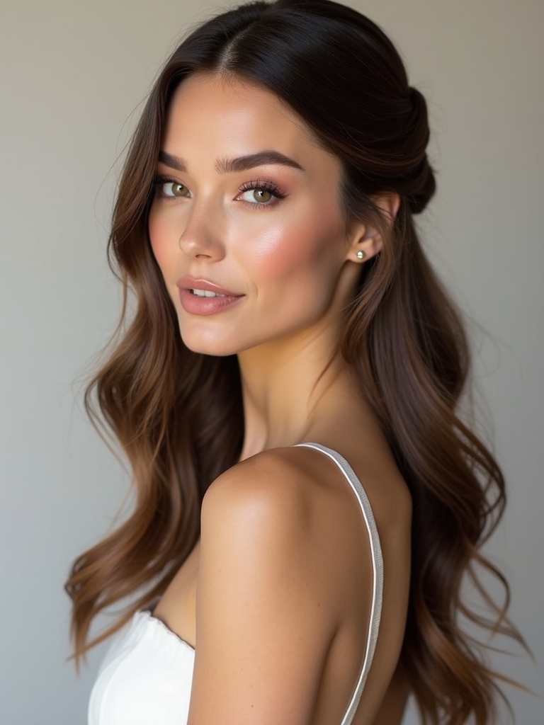 modern minimalist bridal elegance