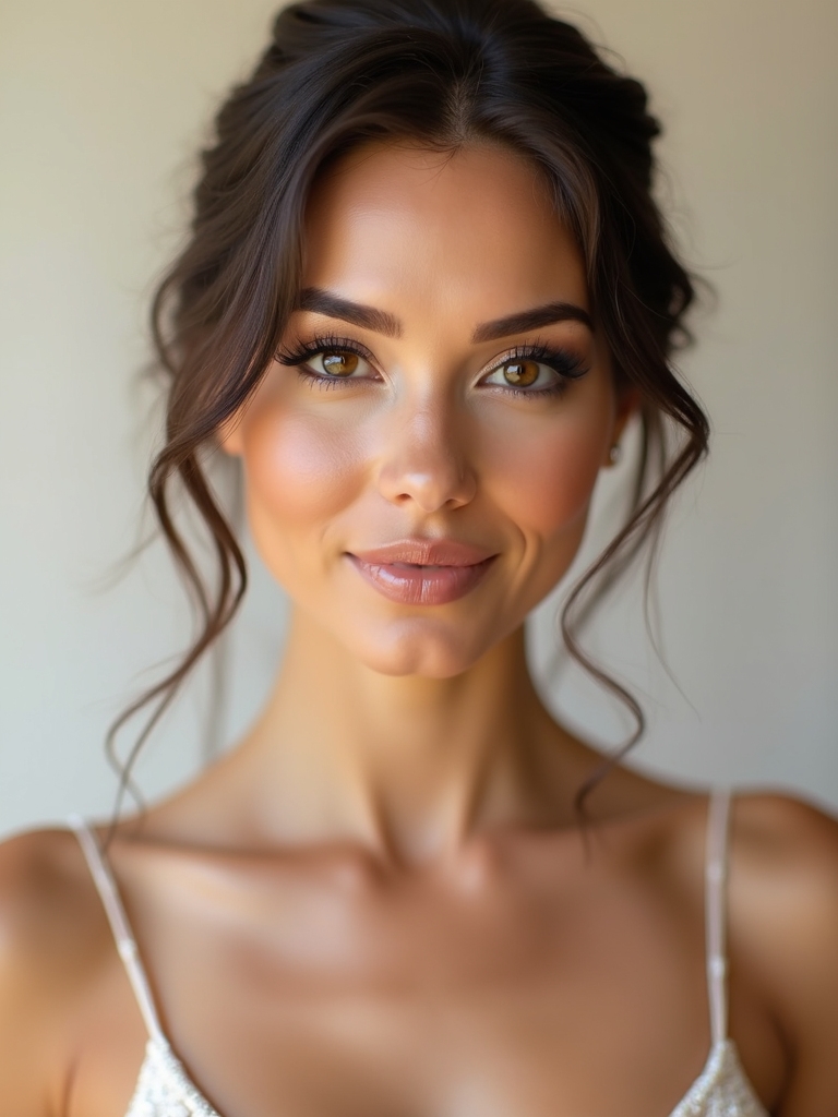 modern minimalist bridesmaid makeup