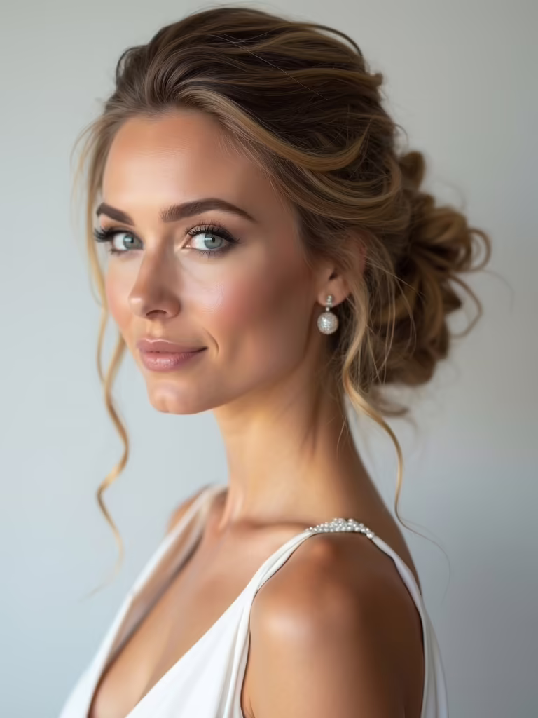 modern twisted updo styles