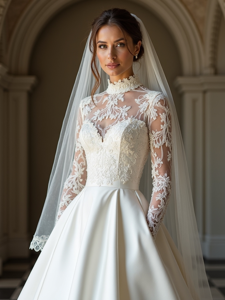 modesty enhances bridal elegance