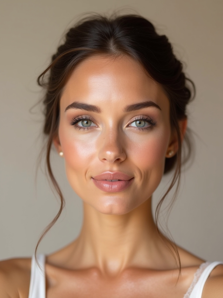 natural flawless wedding beauty