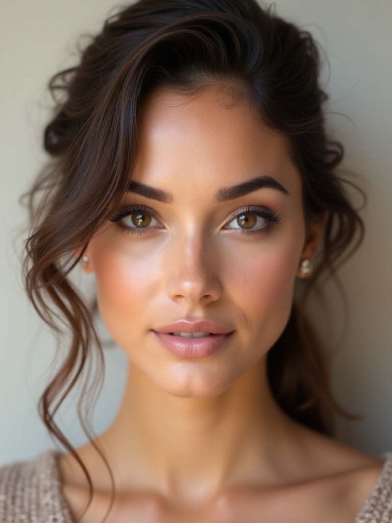 natural golden highlights glow