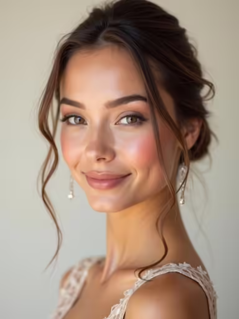 natural rosy cheek application