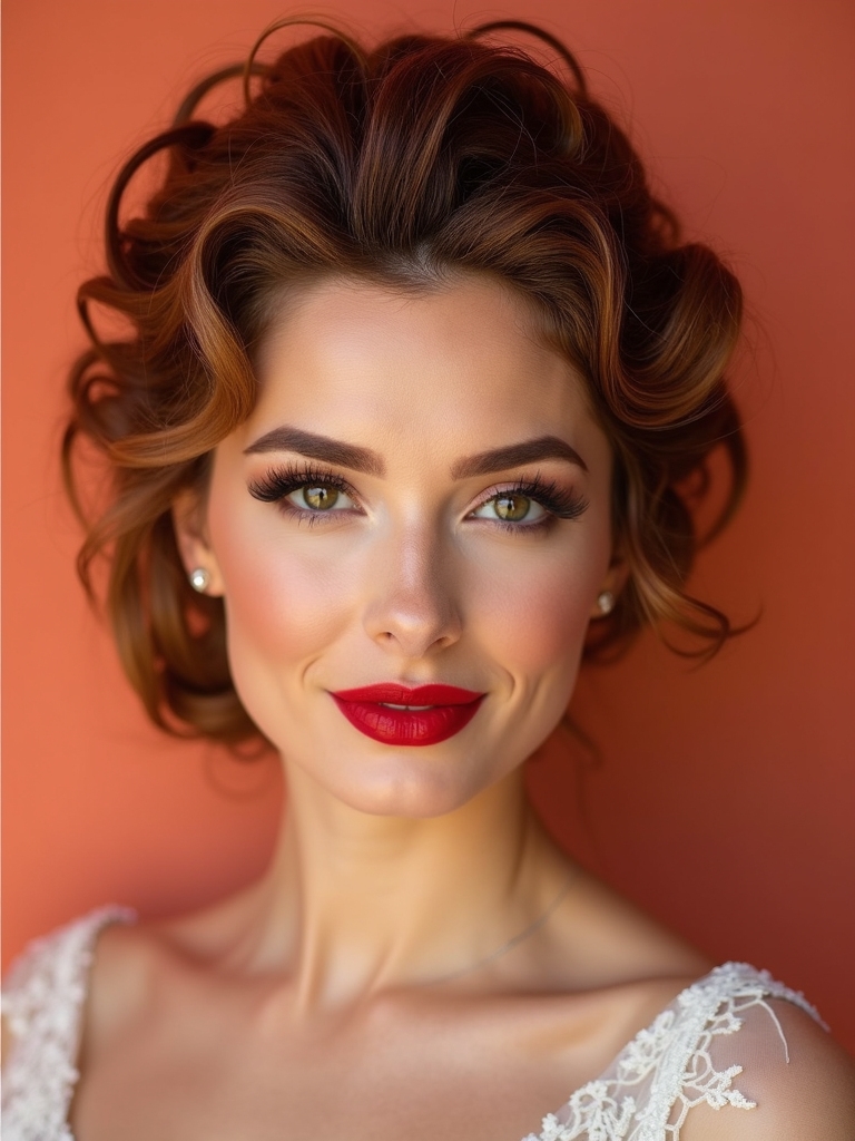 natural texture bridal updos