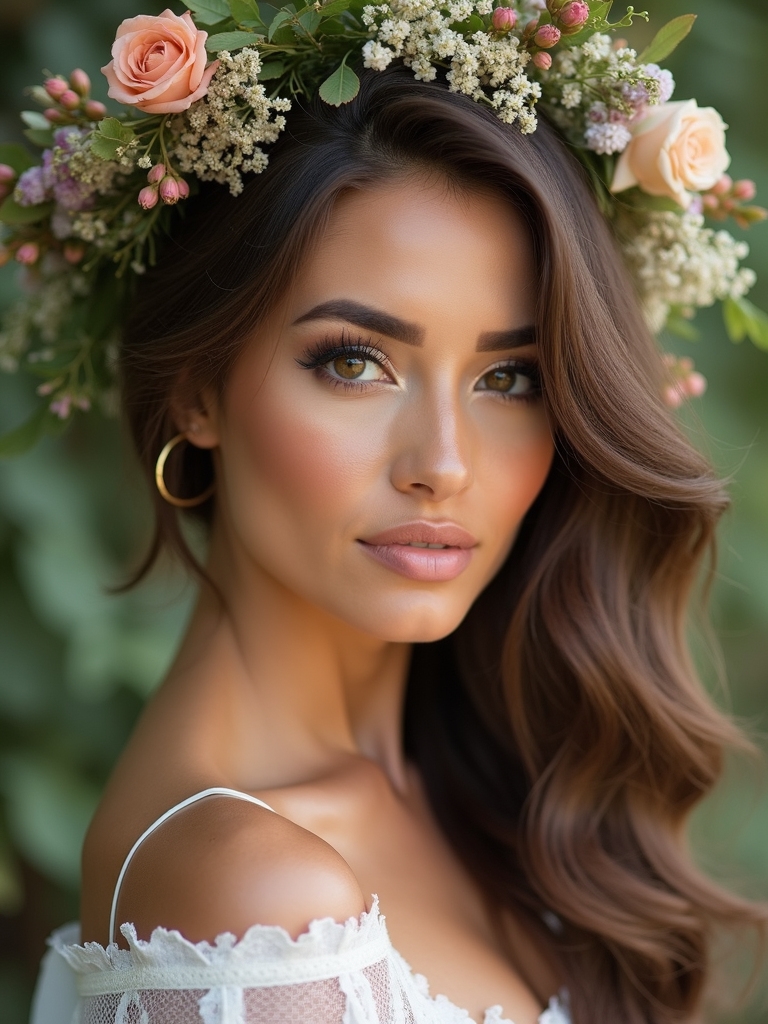 natural textures and greenery