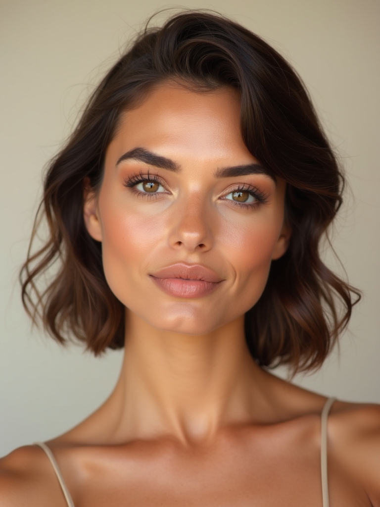 peachy glow for bridesmaids