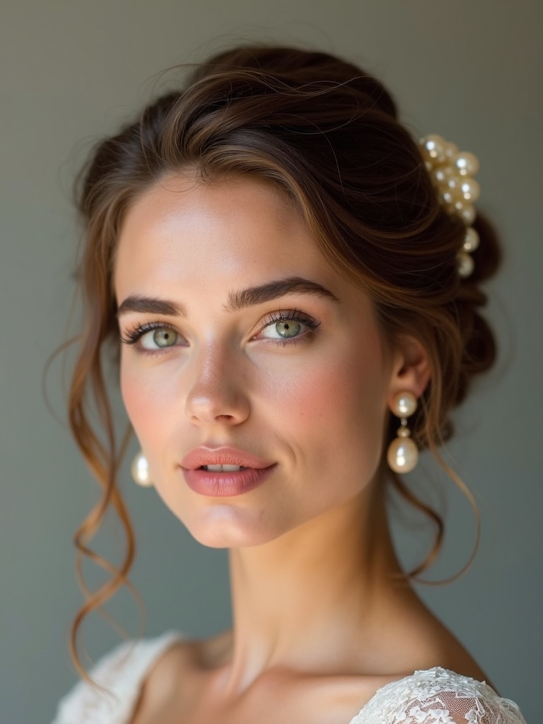 pearls enhance bridesmaid elegance