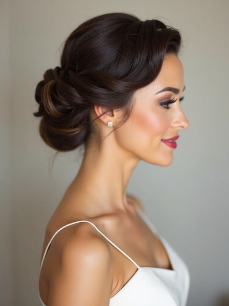 petite classic updo styles
