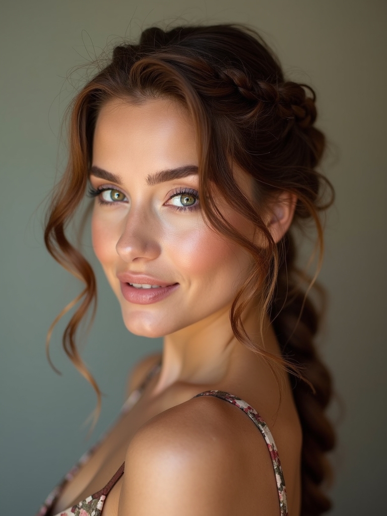 playful braided wedding hairstyles