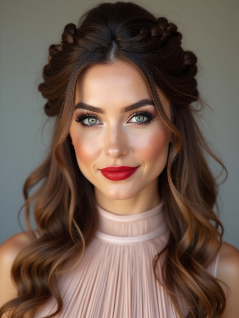 playful braids enhance elegance