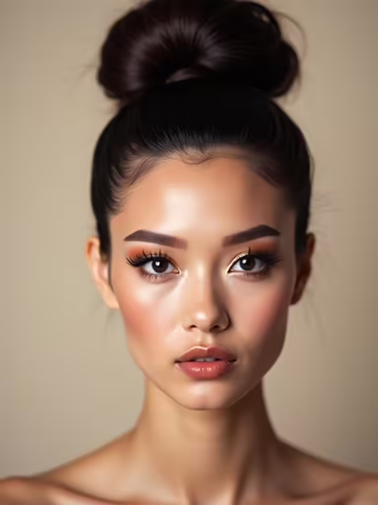 playful low bubble bun