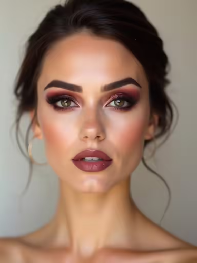 plush plum evening glam