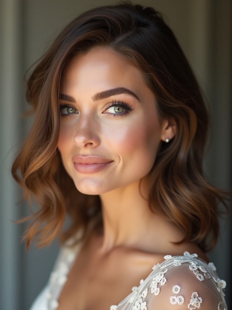 polished effortless engagement hairstyles