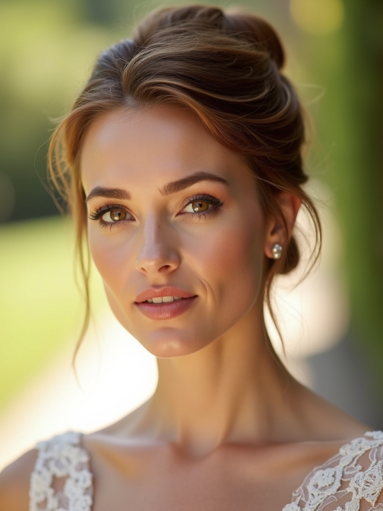 polished formal chignon hairstyle