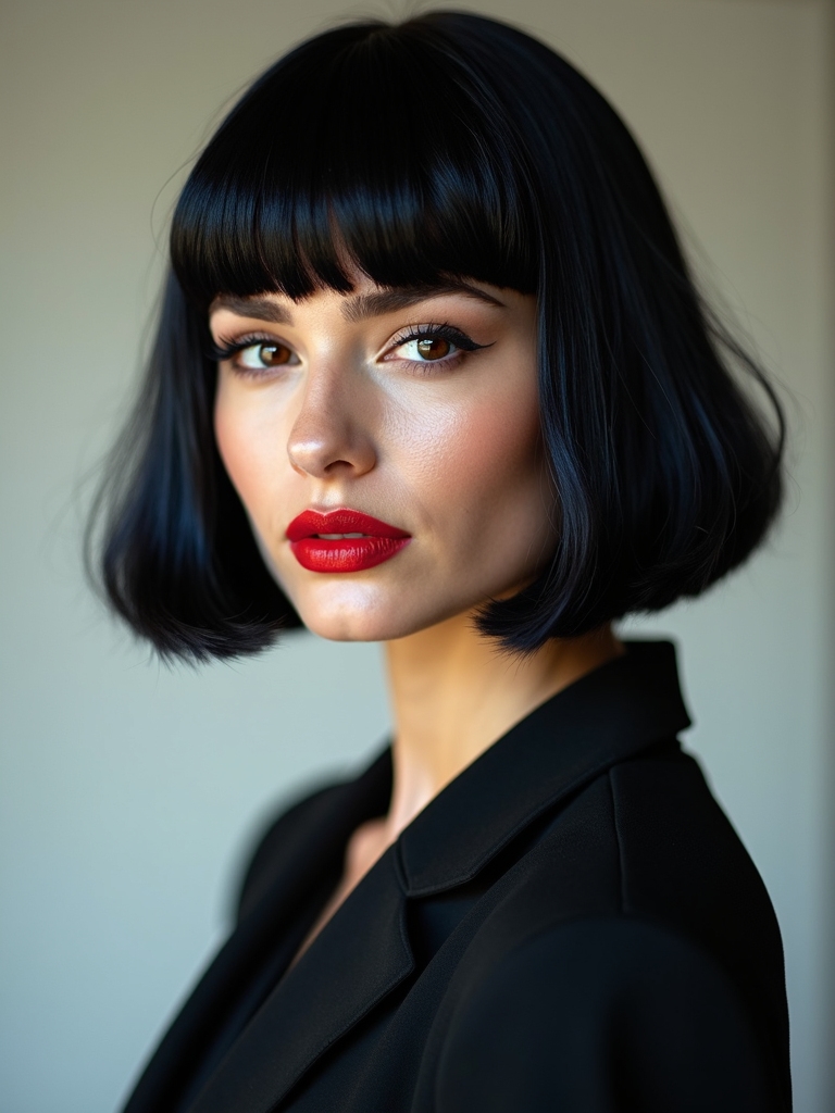 polished glam short cut