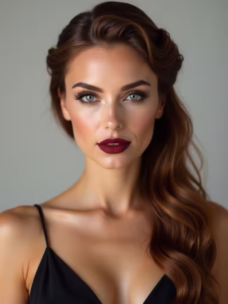 polished half up hairstyle elegance