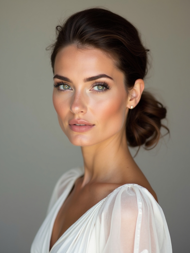 polished playful bridal hairstyle