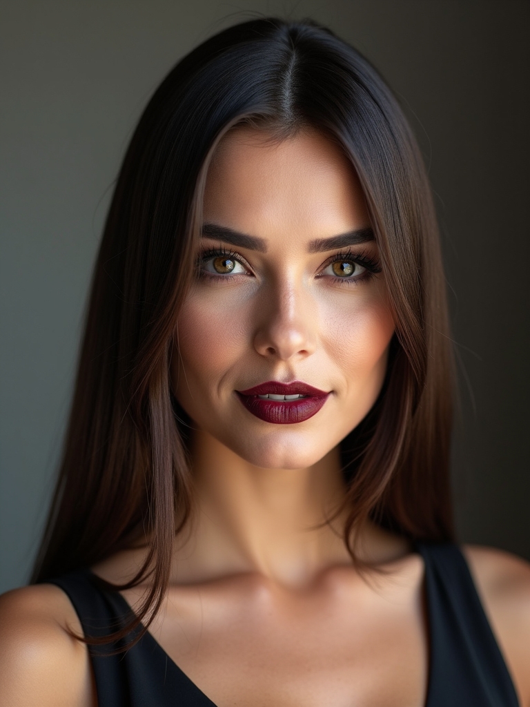 polished straight bridesmaid hairstyles