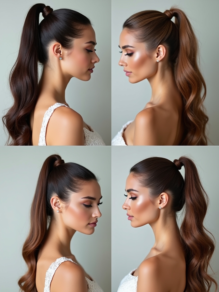 ponytail styles for bridesmaids