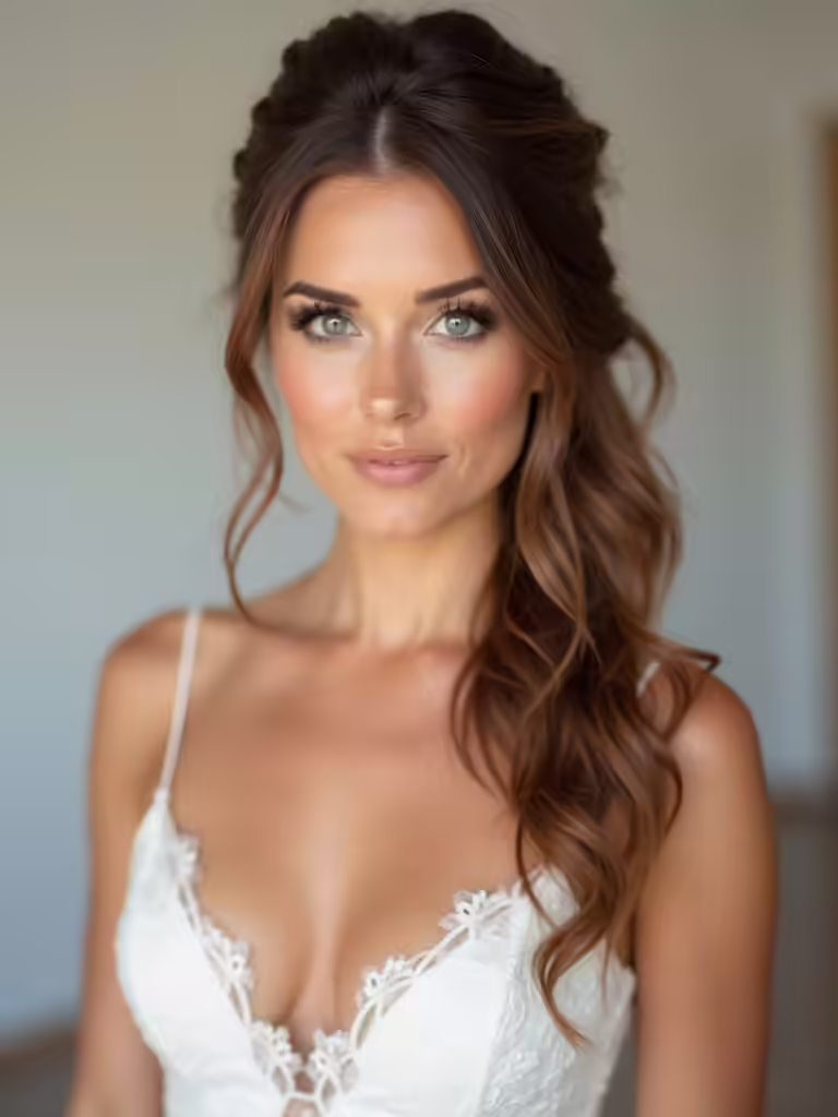 quick and charming half up