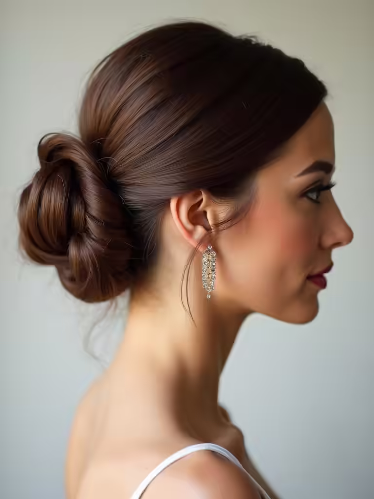 quick elegant chignon hairstyle