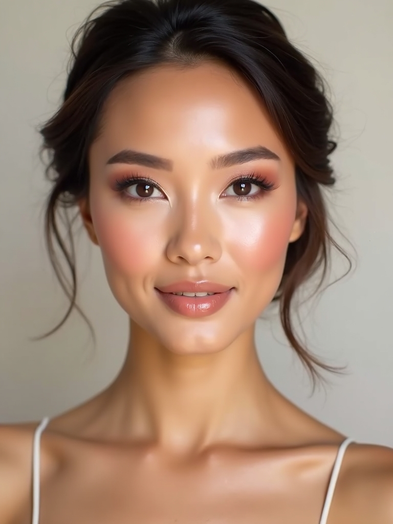 radiant balanced cheek makeup