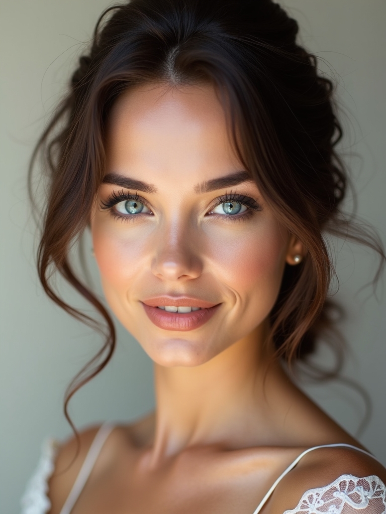 radiant blue eyed beauty