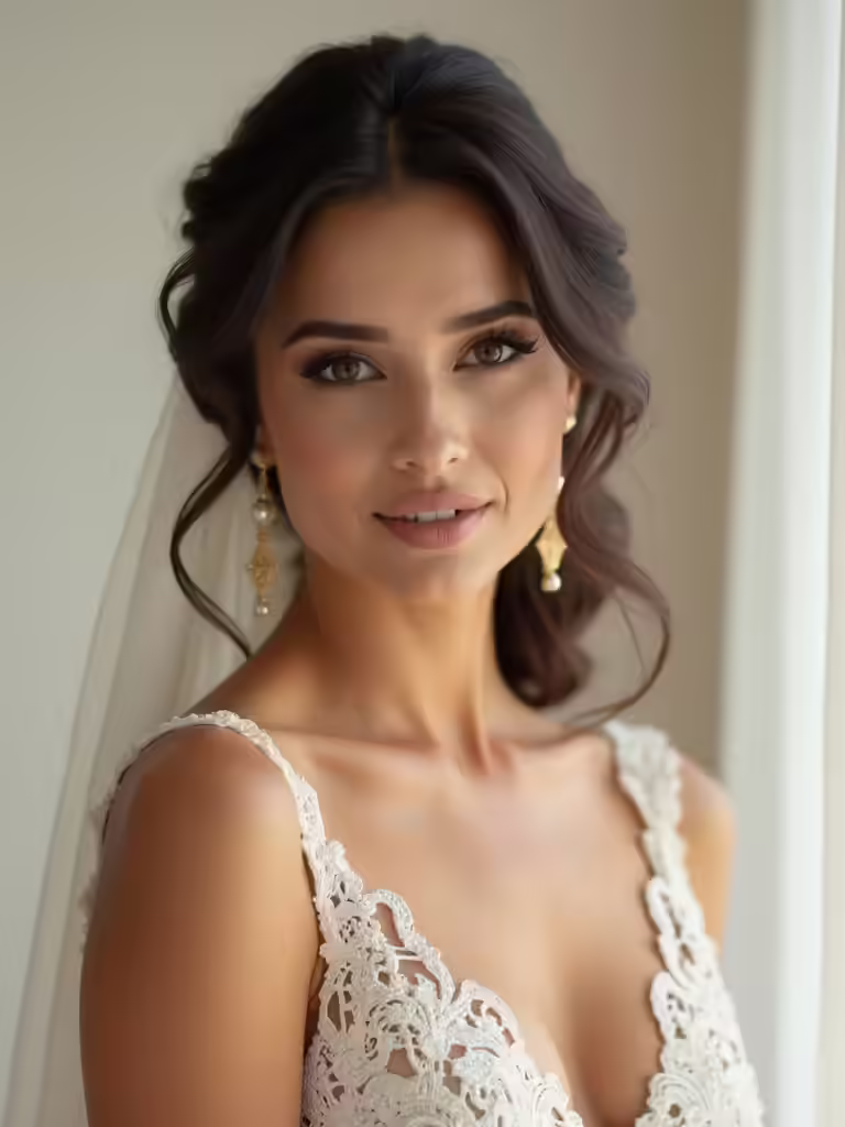 radiant elegant bridal beauty