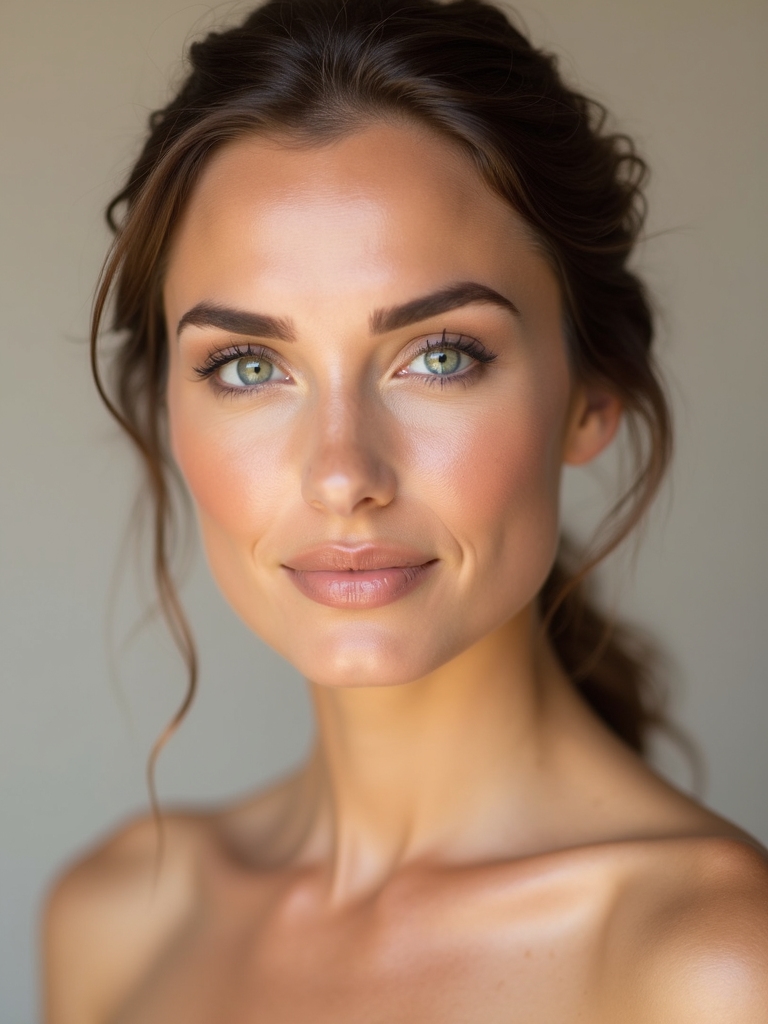 radiant natural bridal beauty