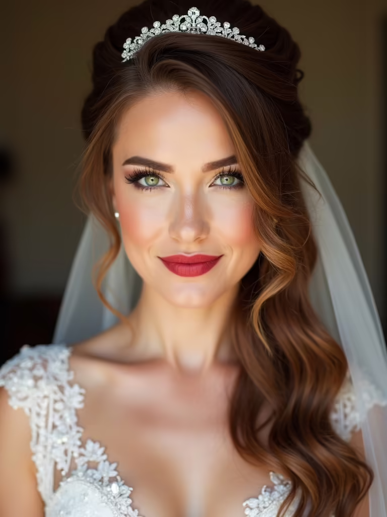 radiant romantic bridal hairstyle